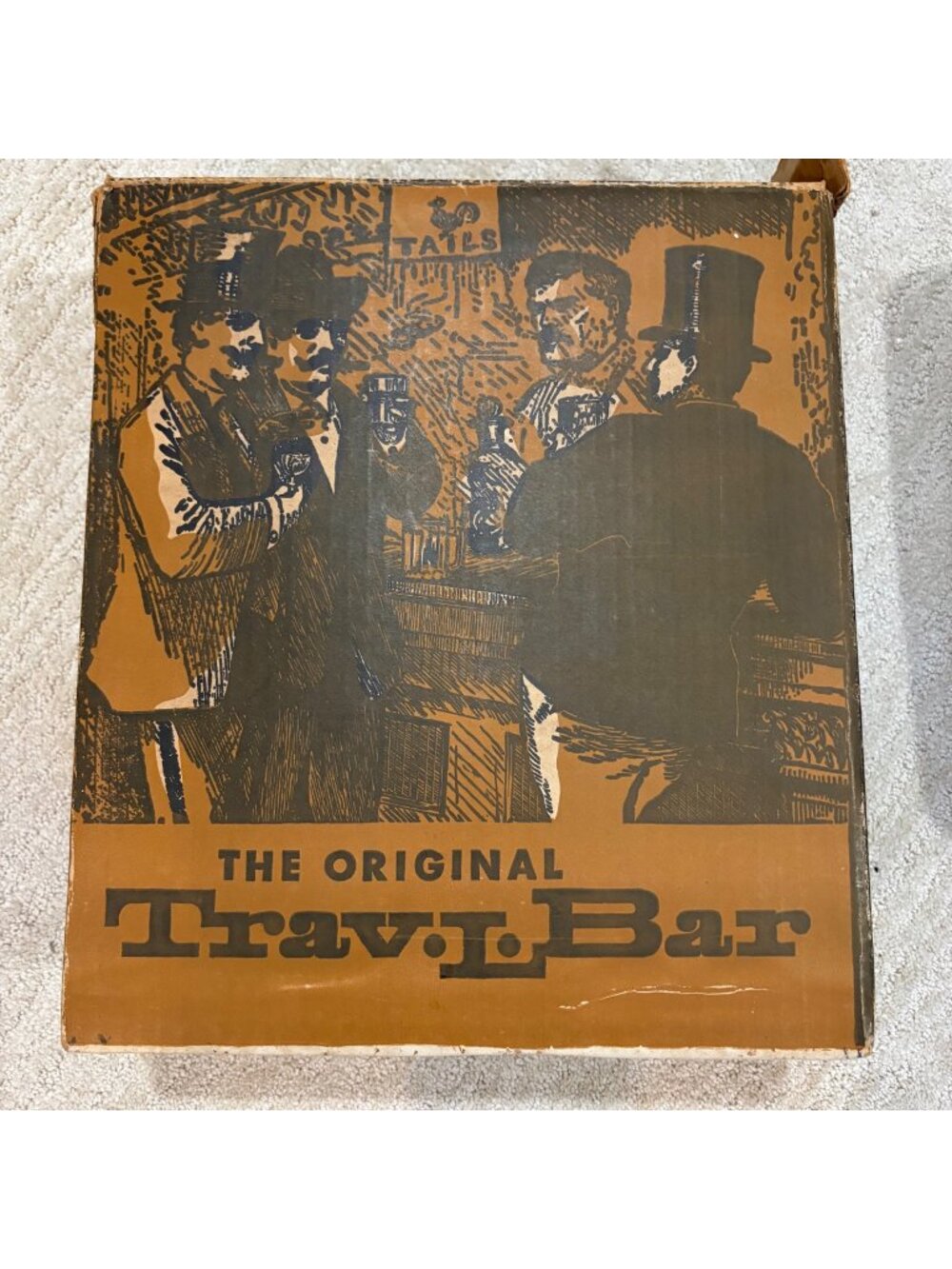 Vintage Trav-L-Bar Executair 707 Travel Bar Set Mid-Century Cocktail Kit